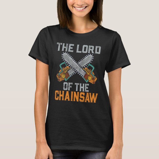 Retro lumberjack for tree surgeon forester & arbor T-Shirt (Front)