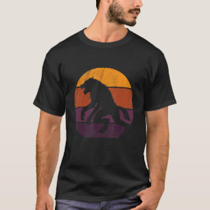 Retro Lycanthropy Werewolf Halloween Sunset T-Shirt