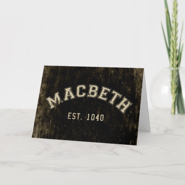 Retro Macbeth Card (Front)