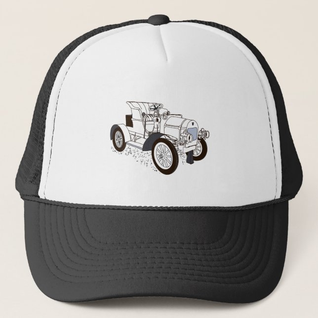 retro machine trucker hat (Front)