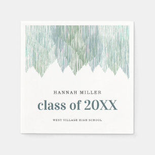 Retro Macrame Fringe Graduation Napkin