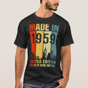 Retro Made In 1959 64 Years Of Being Awesome T-Shirt