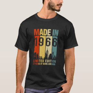 Retro Made In 1966   57 Years Of Being Awesome T-Shirt