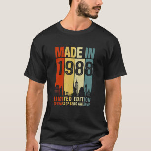 Retro Made In 1988 35 Years Of Being Awesome T-Shirt