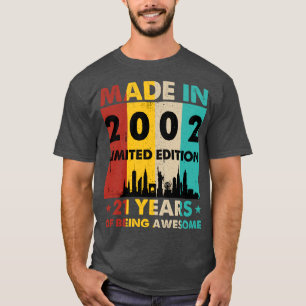 Retro Made In 2002 Limited Edition 21 Years of Bei T-Shirt