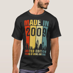 Retro Made In 2009 14 Years Of Being Awesome T-Shirt