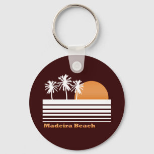 Retro Madeira Beach Keychain