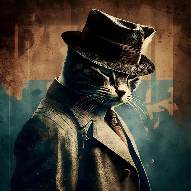 Retro Mafia Cool Cat Jigsaw Puzzle (Creator Uploaded)
