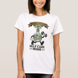 Retro Magic Potion Self Care Mode Fitness Gift T-Shirt