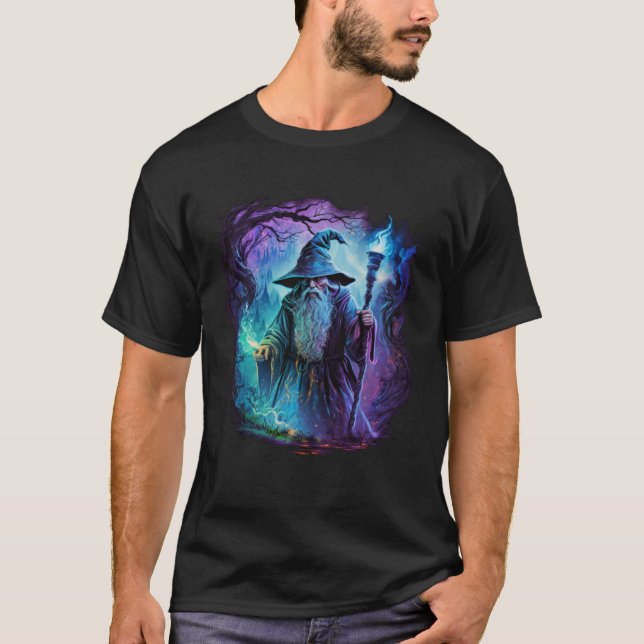 Retro Magical Wizard Fantasy  15 T-Shirt (Front)