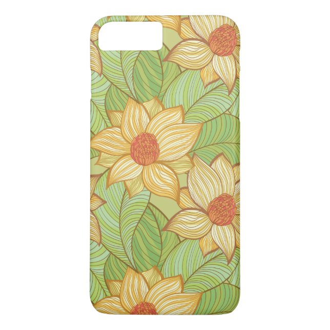 Retro Magnolia Pattern Case-Mate iPhone Case (Back)