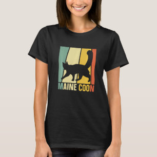 Retro Maine Coon Cat Kitten Cat 1 T-Shirt