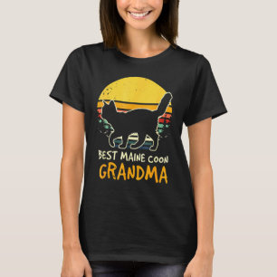 Retro Maine Coon Cat Pet Owner Mum Vintage T-Shirt