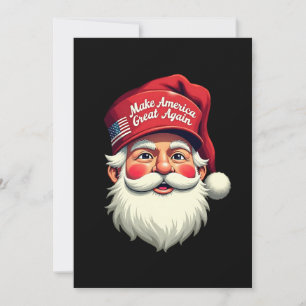 Retro Make Christmas Great Again Trump Christmas Invitation