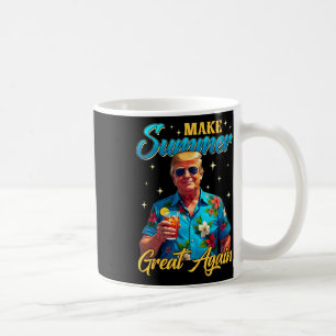 Retro Make Summer Great Again Donald Trump Summer Coffee Mug