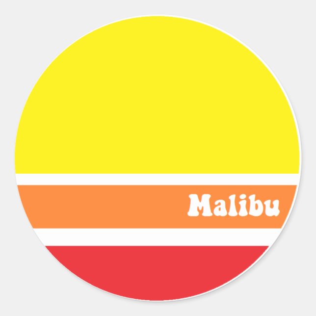 Retro Malibu sticker (Front)