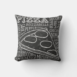 Retro Man Cave Classic Vintage Pizza Cushion