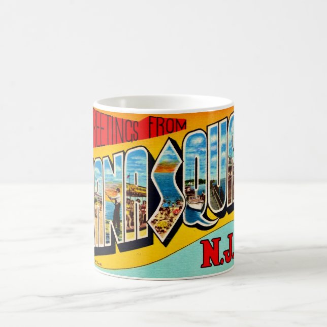 Retro Manasquan NJ Coffee Mug (Center)