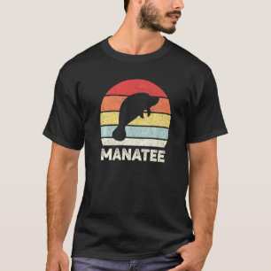 Retro Manatee Shirt Manatee Lover Vintage Animal