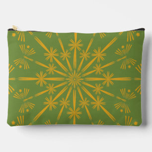 Retro Mandala Avocado Large Pouch