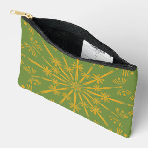 Retro Mandala Avocado Small Pouch