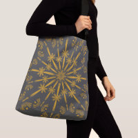 Retro Mandala Dusk Crossbody Bag (2 Sizes)