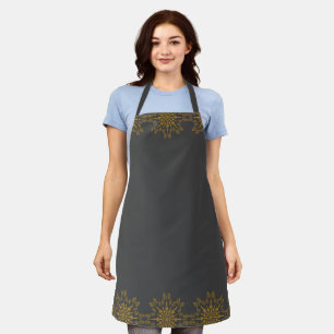 Retro Mandala Dusk Medium Apron