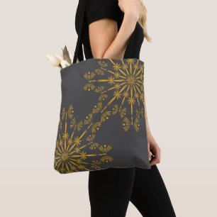 Retro Mandala Dusk Shoulder Tote Bag