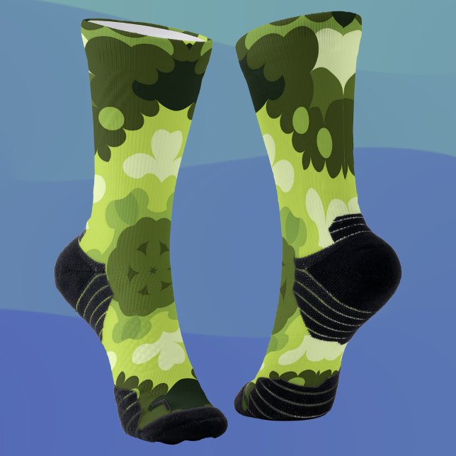 Retro Mandala Green Socks (Creator Uploaded)