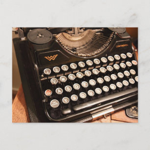 Retro manual typewriter Postcard