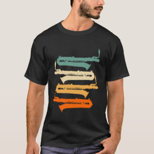 Retro Marching Band Baritone Saxophone T-Shirt