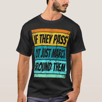 Retro Marching Band Pass Out Band Camp Men Women b T-Shirt