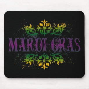 Retro Mardi Gras Mouse Pad