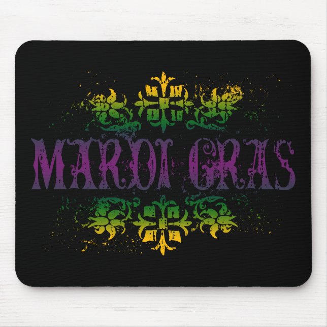 Retro Mardi Gras Mouse Pad (Front)