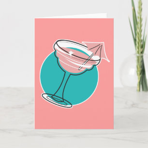 retro margarita design card