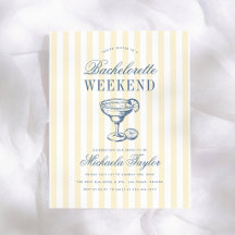 Retro Margarita Preppy Budget Bachelorette Weekend