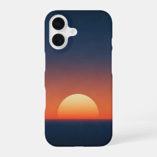 Retro Marine Horizon iPhone 16 Case