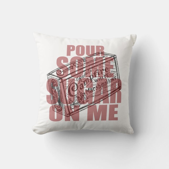 Retro Marshmallows | Pour Some Sugar On Me Cushion (Front)