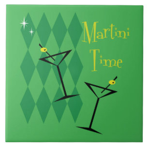 Retro Martini Ceramic Tile