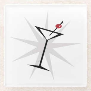 Retro Martini Glass Coaster