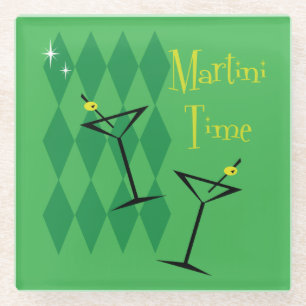 Retro Martini Glass Coaster