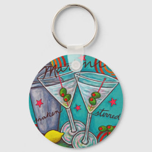 Retro Martini Key Chain