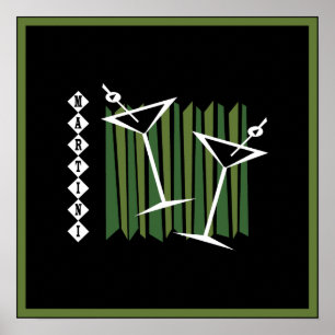 Retro Martini Poster