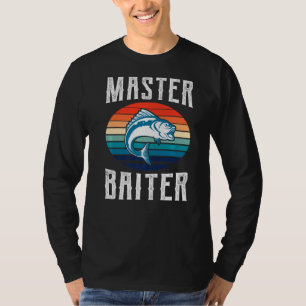 Retro Master Baiter Bass Vintage Fishing Fish Fish T-Shirt