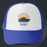 Retro Matching Family Cruise Trip Custom Trucker Hat<br><div class="desc">Matching retro cruise ship retro design for the whole family on a well deserved vacation. Would look great in the family photos and makes a great keepsake. Simply add your family name,  the departure port and destination or add the year of the cruise by clicking the "Personalise" button.</div>