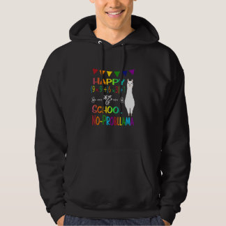 Retro Math Formula 100 Days Of School No Prob Llam Hoodie