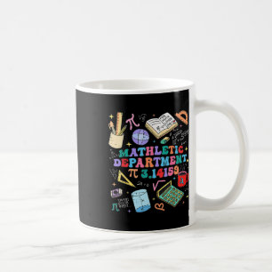 Retro Mathletic Department Pi Day 3.14 Funny Math  Coffee Mug