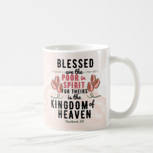 Retro Matthew 5:3 Bible Verse Mug