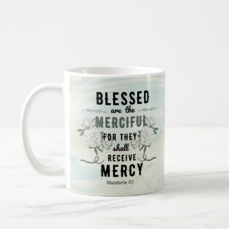 Retro Matthew 5:7 Bible Verse Coffee Mug