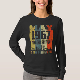 Retro May 1967  55th Birthday T-Shirt